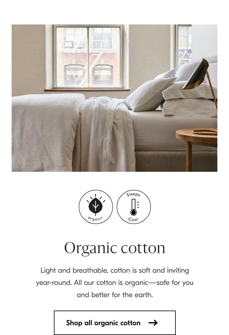 shop organic cotton bedding